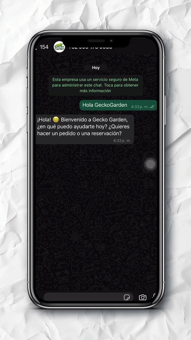 Demostración de chat con Agente IA